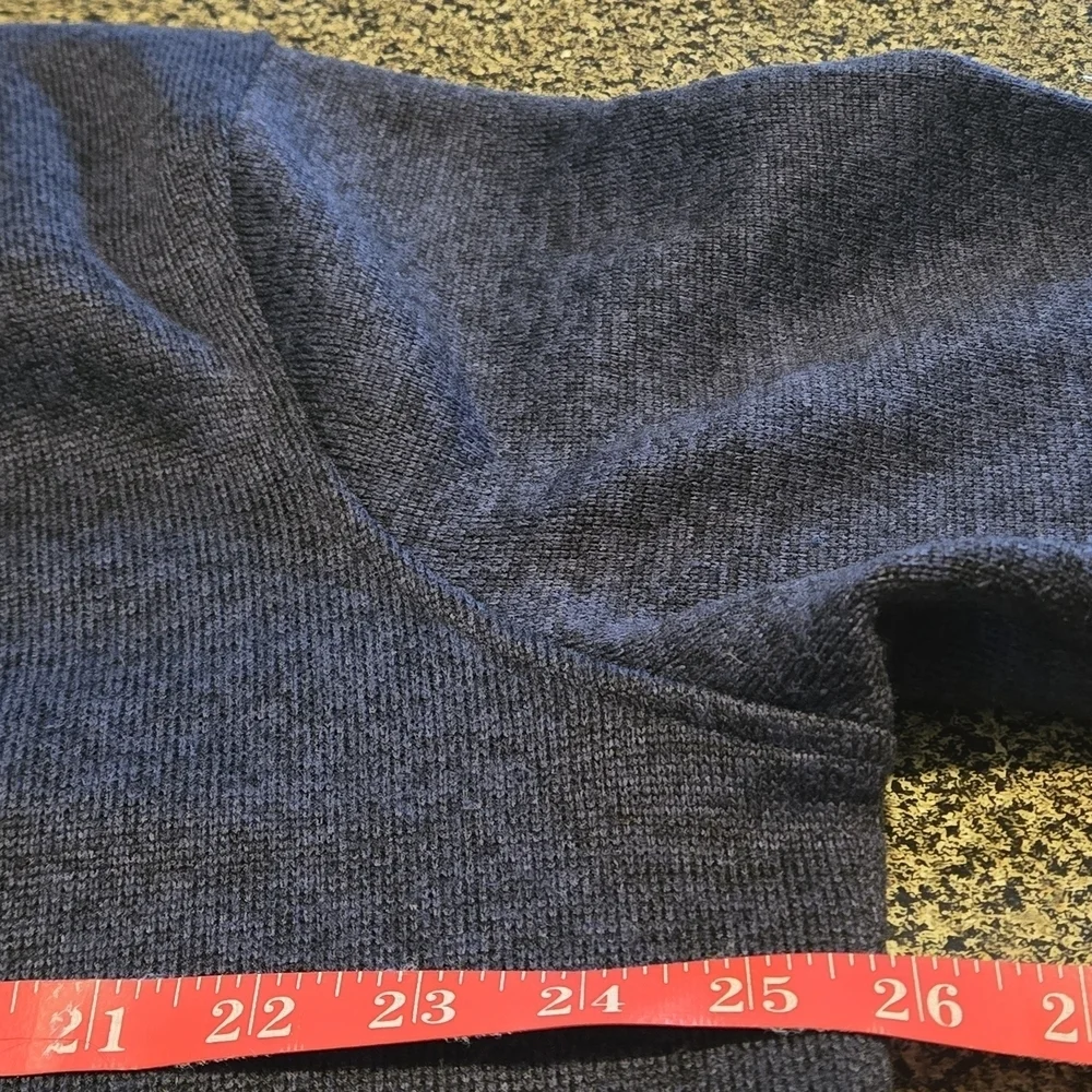 J.CREW Authentic Fleece Sweater Men's Size XL 1/4 Zip Mock Pullover Charcoal